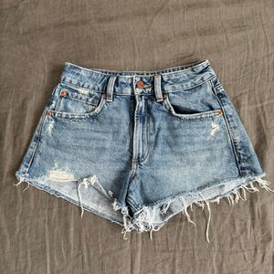 garage festival denim shorts